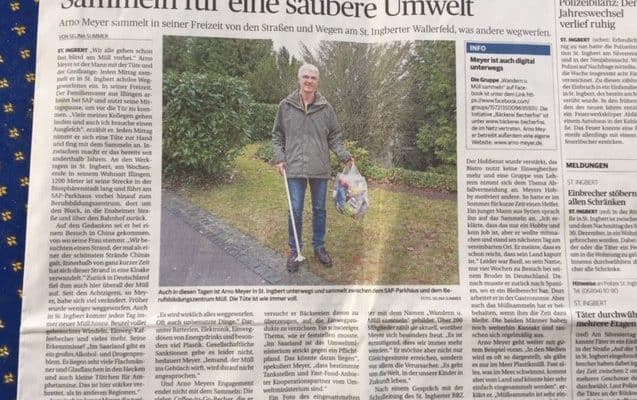 Saarbrücker Zeitung über das Müllwandern